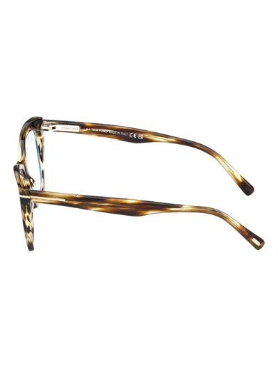 Tom Ford Cat-eye Tortoiseshell Glasses In Brown
