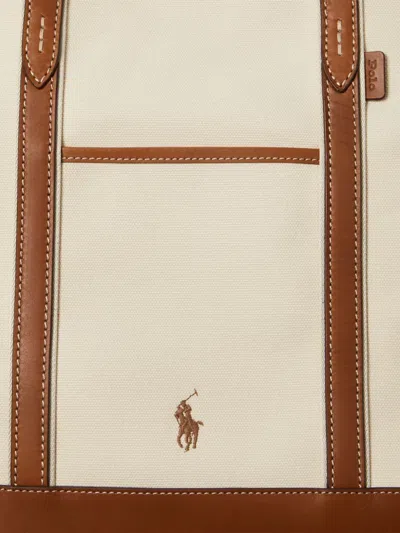 Polo Ralph Lauren Embroidered-logo Canvas Tote Bag