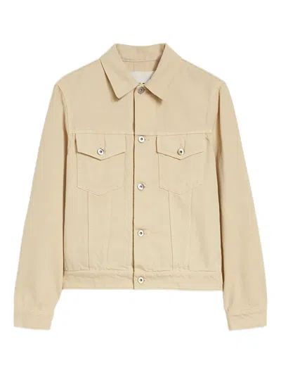 Jil Sander Denim Jacket In Yellow