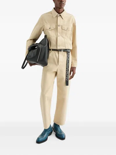 Jil Sander Denim Jacket In Yellow