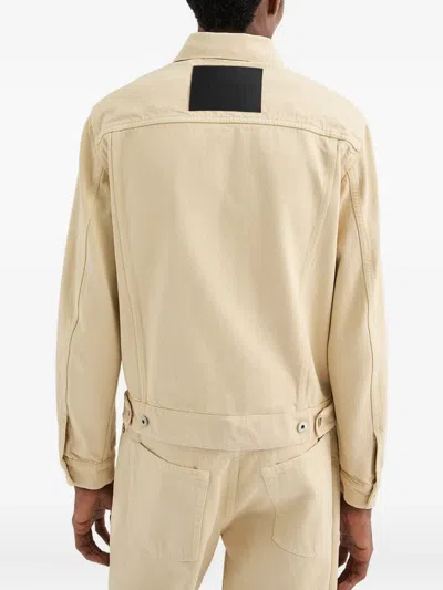 Jil Sander Denim Jacket In Yellow