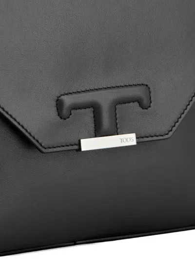 Tod's Small Bag With Strap And Flap In Black