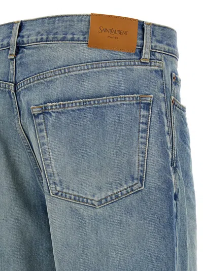 Saint Laurent High-rise Denim Jeans In Blue