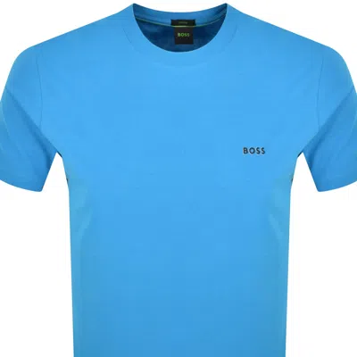 Boss Athleisure Boss Regular Fit Tee T Shirt Turquoise In Blue