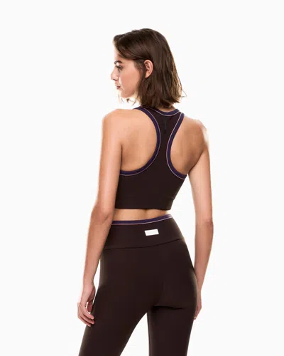Ea7 Dynamic Athlete Sports Bra In Vigor7 Technical Fabric In Purple