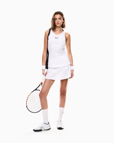 Ea7 Tennis Pro Mini Skirt In Ventus7 Technical Fabric