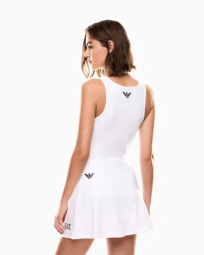 Ea7 Tennis Pro Mini Skirt In Ventus7 Technical Fabric