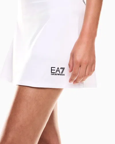 Ea7 Tennis Pro Mini Skirt In Ventus7 Technical Fabric