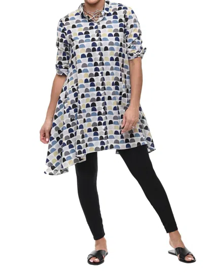 Tulip Clothing Demi Button Down Tunic In Brady
