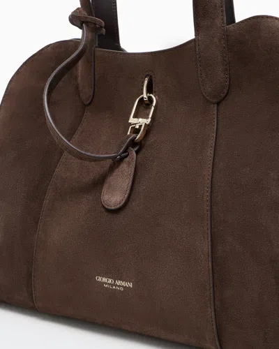 Giorgio Armani Large Suede Tote Bag