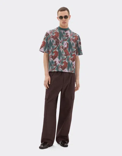 Ferrari T-shirt With Cavallino Ikat Print