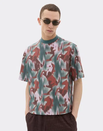 Ferrari T-shirt With Cavallino Ikat Print