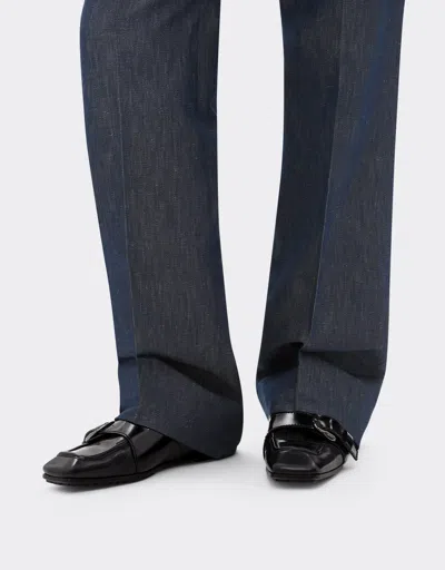 Ferrari Brushed Leather Loafers