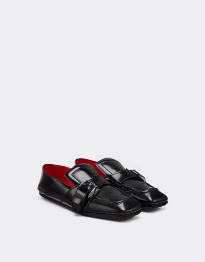 Ferrari Brushed Leather Loafers