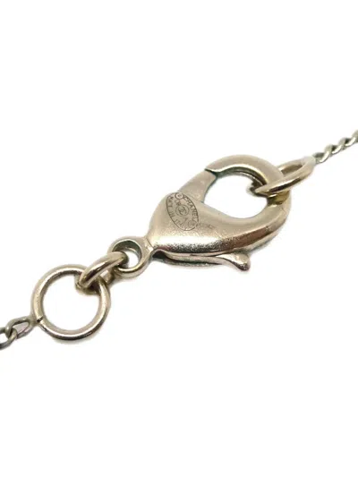 Pre-owned Chanel 2009 Crystal Cc Pendant Necklace In Gold