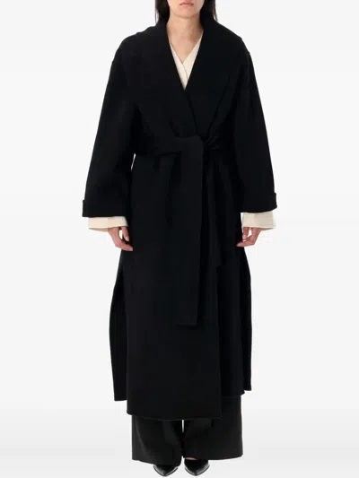By Malene Birger Trullem Belted Coat In Black