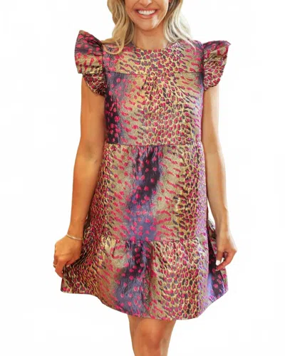 Thml Metallic Wildcat Mini Dress In Multi In Multi