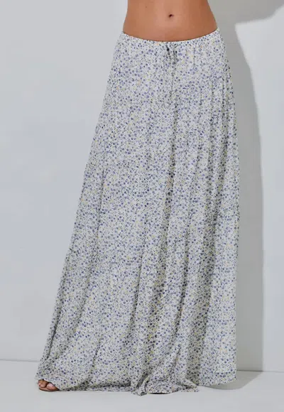 Baevely By Wellmade Ditsy Floral Maxi Skirt In Multi