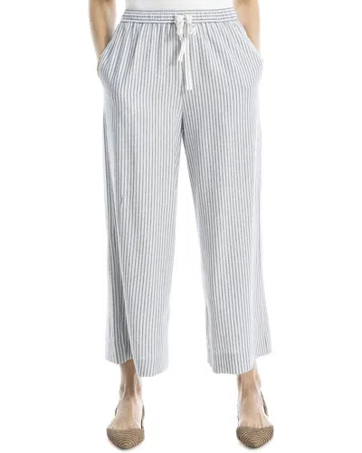 Max Studio Linen-blend Drawstring Crop Pant