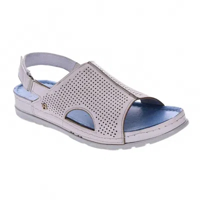 Revere Women's Tivoli Back Strap Sandal In White