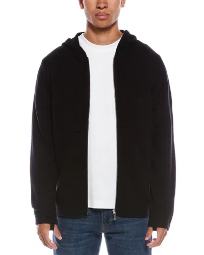 Helmut Lang Wool & Cashmere Zip Hoodie In Black