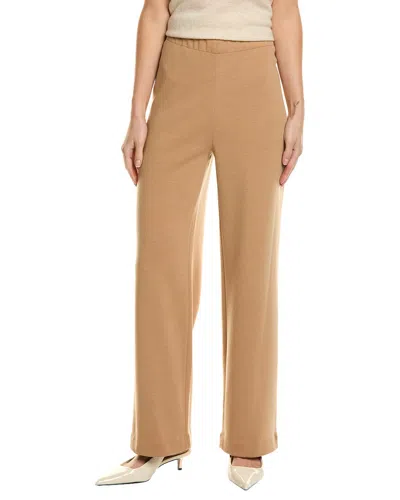 St John Pull-on Wool-blend Pant In Brown