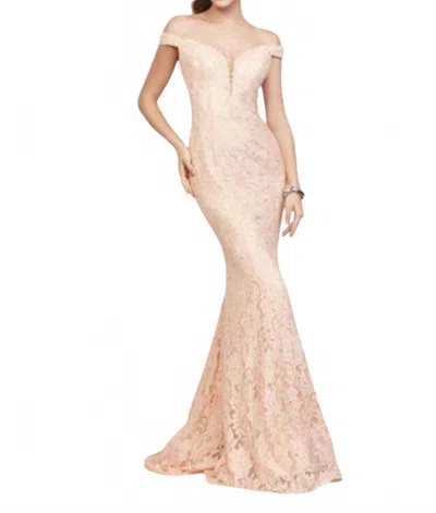 Clarisse Elegant Mermaid Gown In Blush