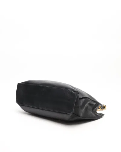 Pre-owned Chanel Cc Chain Tote Bag In Black