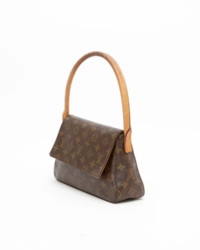 Pre-owned Louis Vuitton Monogram Mini Looping Bag In Brown