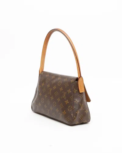 Pre-owned Louis Vuitton Monogram Mini Looping Bag In Brown