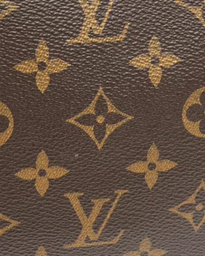 Pre-owned Louis Vuitton Monogram Macassar Studded Alma Pm Bag In Brown