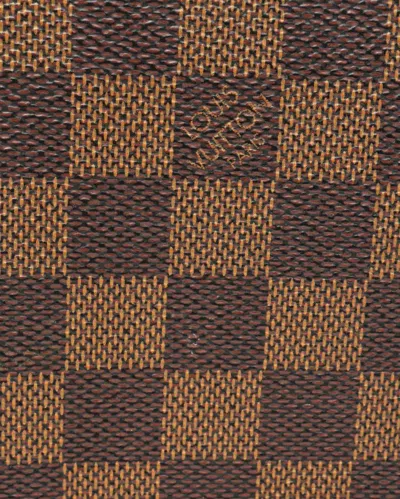 Pre-owned Louis Vuitton Damier Ebene Tribeca Bag In Brown