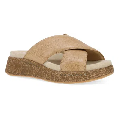 Dansko Bridget Cork Platform Sandals In Honey
