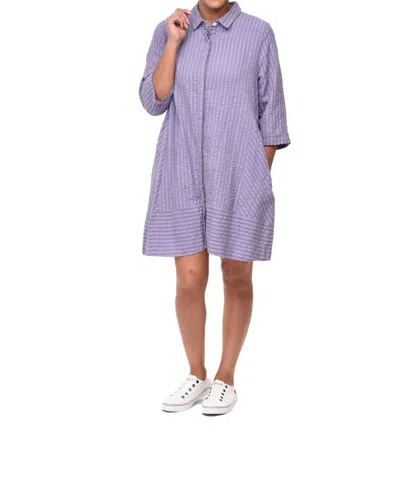 Tulip Clothing Claudette Dress In Sully Seersucker Stripe