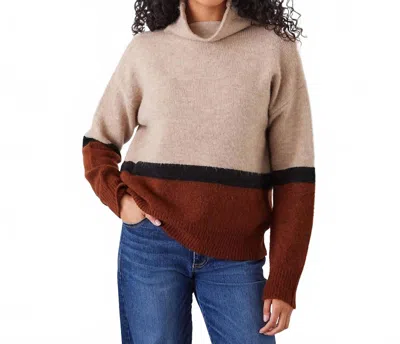 Karen Kane Colorblock Turtleneck Sweater