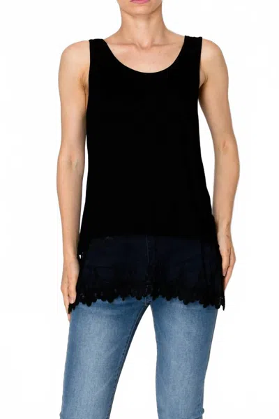 Origami Women's Bethany Lace Tank In Black