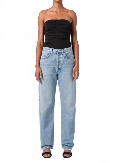 Agolde "used Effect Fran Jeans" In Blue