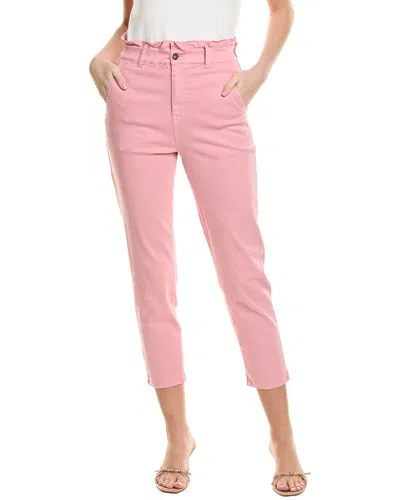 1.state Fly Front Paperbag Pant In Pink