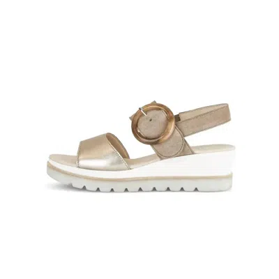 Gabor Women's Wedge Sandal In Puder/rabbit