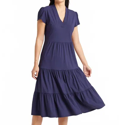 Jude Connally Libby Dress In Navy In Blue