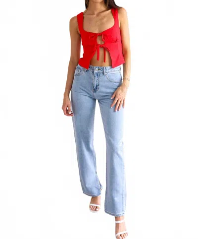 Nude Lucy Women's Organic Split Hem Jeans In 90's Stone Wash