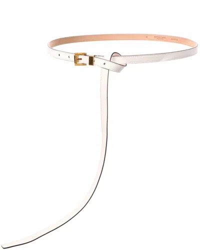 Michael Kors Square Roller Buckle Leather Belt