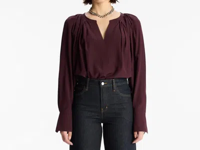 A.l.c Nomad Flattering V-neckline Top In Chicory