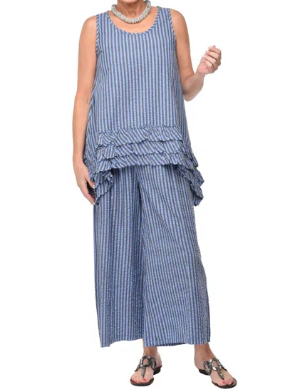 Tulip Clothing Lily Tunic In Doyle Seersucker Stripe