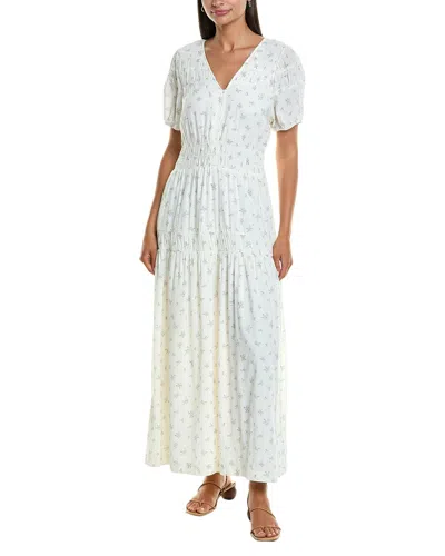 Splendid Ellery Floral Maxi Dress In Green