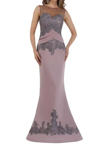 Feriani Sleeveless Mermaid Gown In Mauve