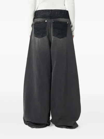 Blumarine Wide-leg Jeans In Black