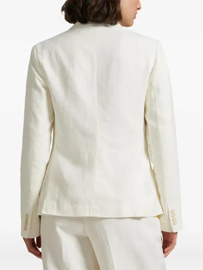 Polo Ralph Lauren Double-breasted Tailored Blazer In White