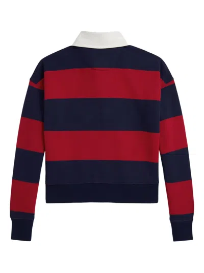 Polo Ralph Lauren Striped Polo Shirt In Red