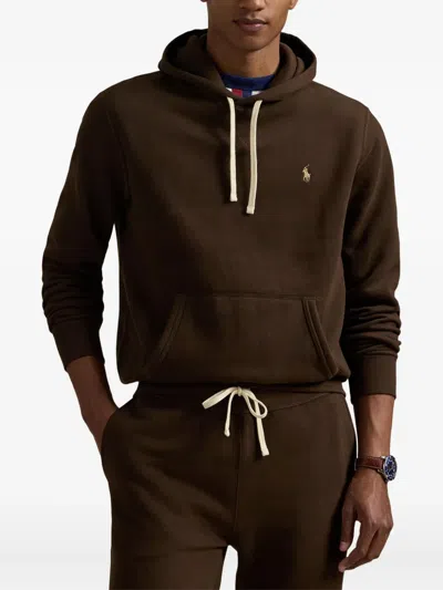 Polo Ralph Lauren Long Sleeve Shirts Man Ralph Lauren - Lspohood M2 Long Sleeve Knit - Brown In Brown